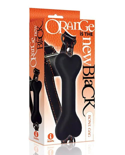 The 9's Orange is the New Black Silicone Bone Ball Gag Orange