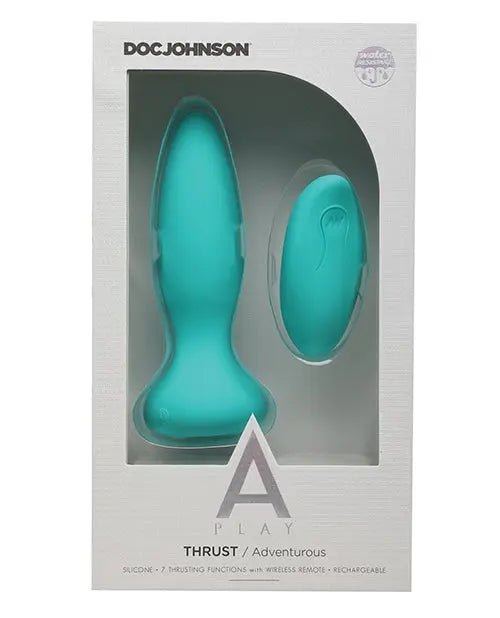Thrust Rechargeable Vibrating Silicone Anal Plug with Remote Doc Johnson's