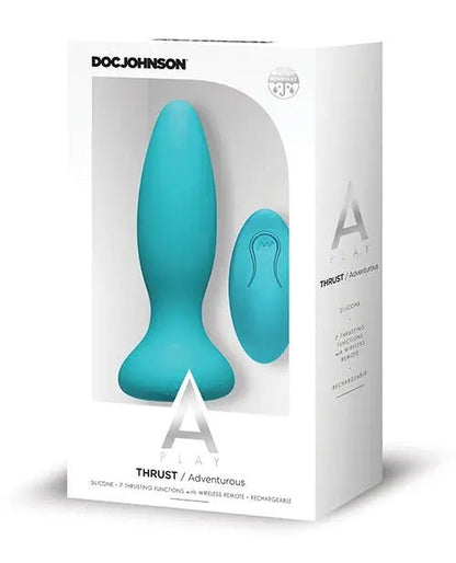 Thrust Rechargeable Vibrating Silicone Anal Plug with Remote Doc Johnson's