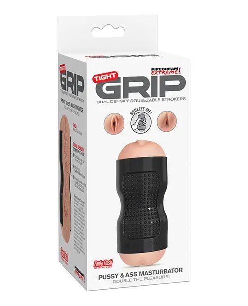 Tight Grip Dual Density Squeezable Pussy & Ass Stroker Pipedream