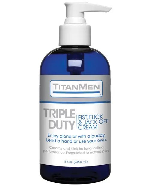 Titanmen Tripple Duty Fist, Fuck & Jack Off Cream - 8 oz Titanmen