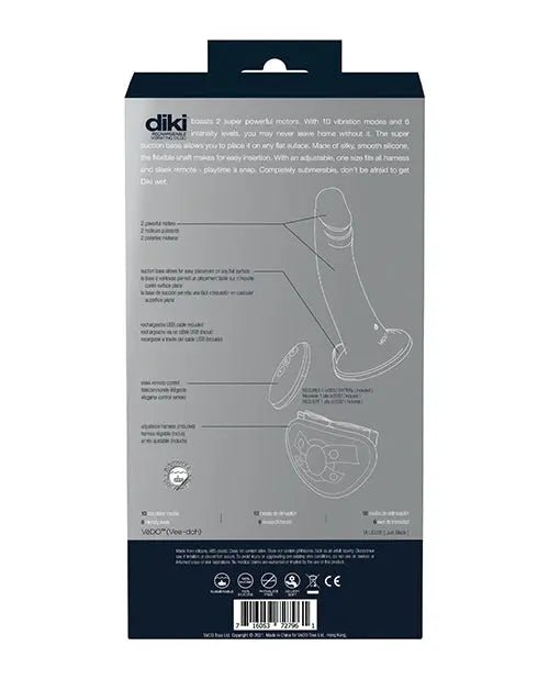 VeDo Diki Rechargeable Vibrating Dildo with Harness VeDO