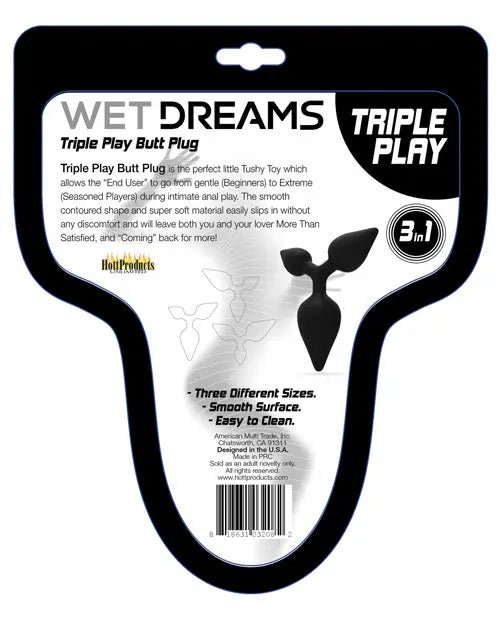 Wet Dreams Triple Play Anal Plug Wet Dreams