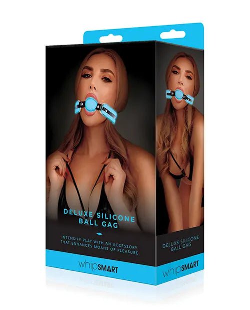 Whip Smart Glow in the Dark Deluxe Silicone Ball Gag Whip Smart