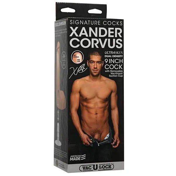 Xander Corvus Dildo with Vac-U-Lock Suction Cup - 9" Realistic Dildo Vac-U-Lock