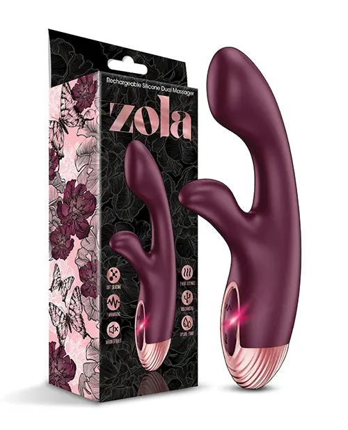Zola Rechargeable Silicone Dual Massager - Rabbit Vibrator Zola