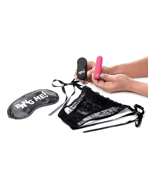 Power Panty Vibrating Panties & Blindfold Kit Bang