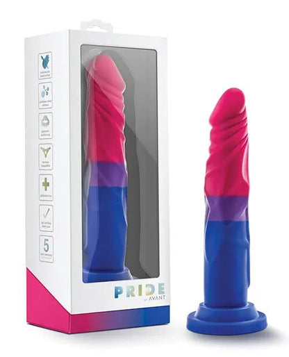 Blush Avant P8 Bisexual 7 Inch Pride Dildo Blush