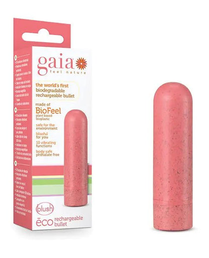 Blush Gaia Eco Rechargeable Vibrating Bullet Blush