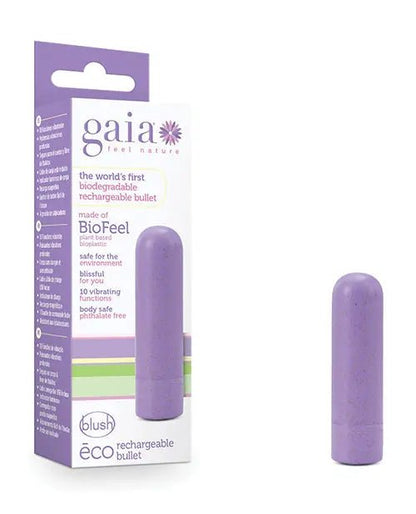 Blush Gaia Eco Rechargeable Vibrating Bullet Blush