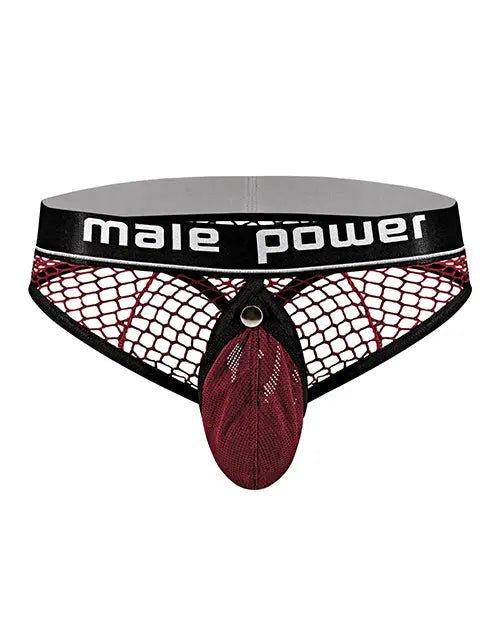 Cock Pit Fishnet Cock Ring Thong Red Cock Pit