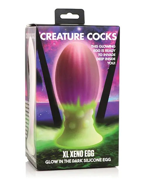Creature Cocks Glow in the Dark Xeno Silicone Egg - Cosplay Dildo Creature Cocks
