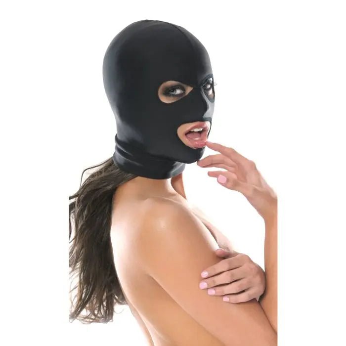 Fetish Fantasy Series Spandex 3 Hole Bondage Hood Pipedream