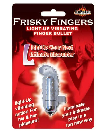 Frisky Finger Light Up Vibrating Finger Bullet Frisky