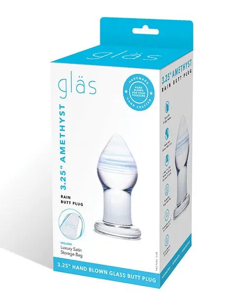 Glas Amethyst Rain Glass Butt Plug Glas