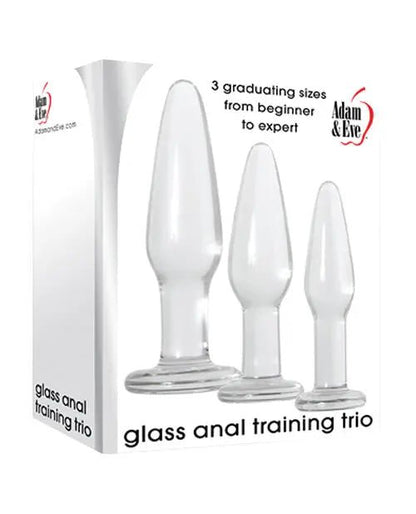 Glass Butt Plugs Anal Training Trio Adam & Eve