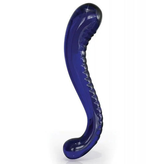 Hand Blown Glass G-Spot Dildo Icicle