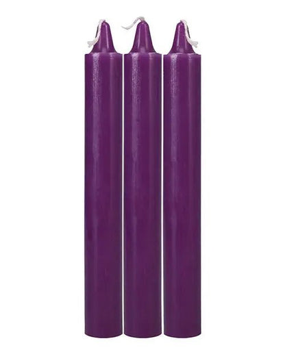 Japanese Drip Candles - Pack of 3 Purple Doc Johnson's