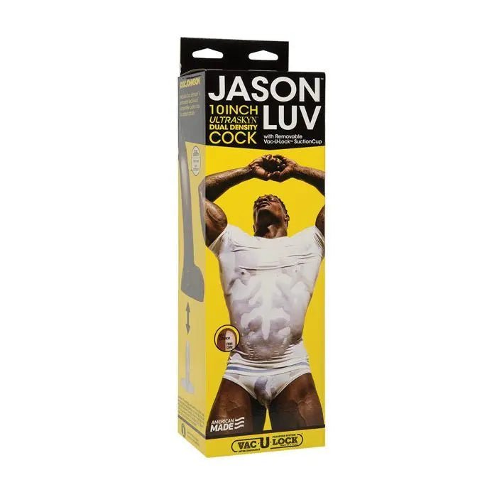 Jason Luv Dildo with Vac-U-Lock Suction Cup - 10" Realistic Dildo Doc Johnson's