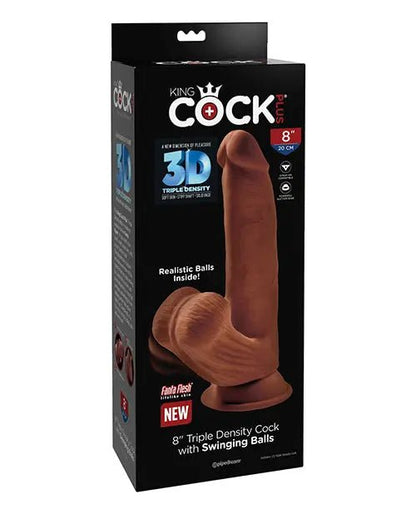 King Cock Plus Triple Density Cock with Swinging Balls - Dildo Pipedream