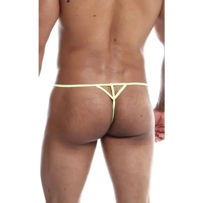 Male Basics Sinful Hipster Wow T Thong G-String Yellow Print Male Basics