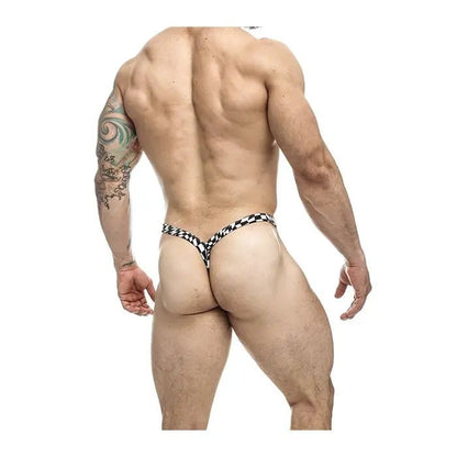 Male Basics Y Buns Thong Checkers Male Basics