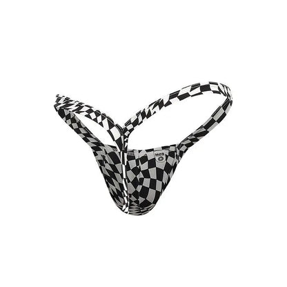 Male Basics Y Buns Thong Checkers Male Basics