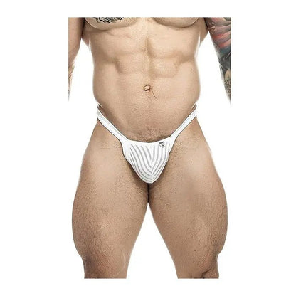 Male Basics Y Buns Thong White Sheer Male Basics