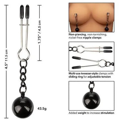 Nipple Grips Weighted Tweezer Nipple Clamps Cal Exotic