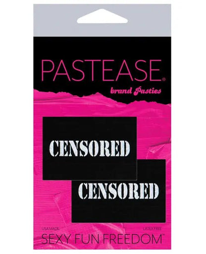 Pastease Censored Pastie - Black/White Pasties