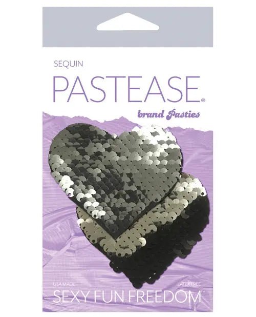 Pastease Color Changing Flip Sequins Dark Heart Pasties