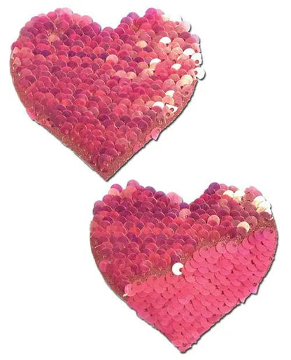 Pastease Color Changing Flip Sequins Red Heart Pasties