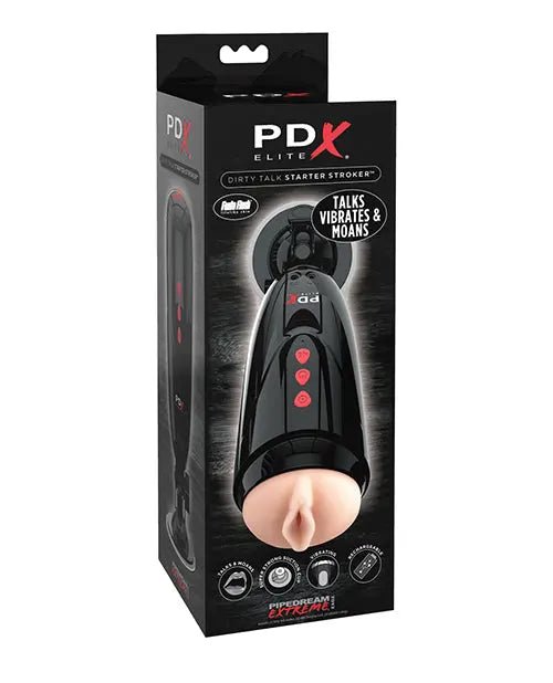 PDX Elite Dirty Talk Starter Stroker - Mechanical Pocket Pussy PDX