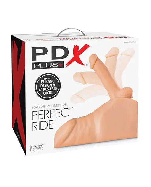 PDX Plus Perfect Ride - Rideable dildo with built in Male stroker PDX
