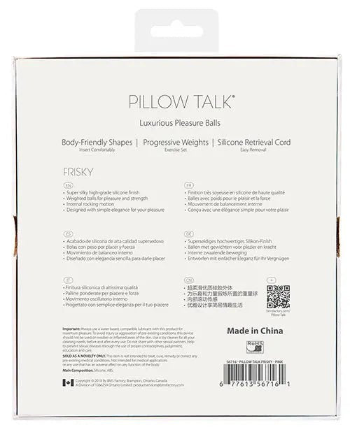Pillow Talk Frisky Pleasure Balls B.M.S. Enterprises