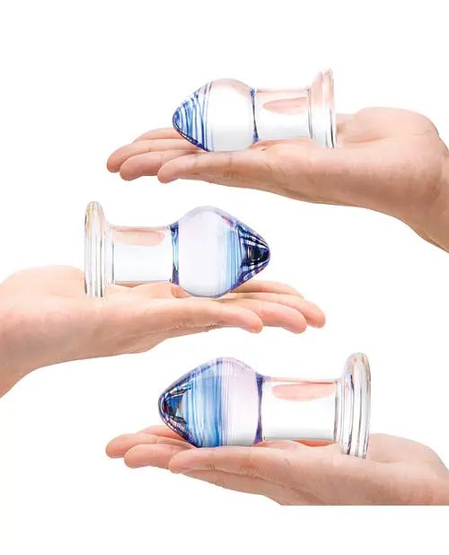 Pleasure Droplets Anal Training Kit - Glass Butt Plugs Glas