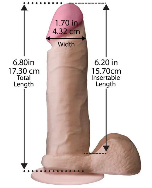 Realistic Ultraskyn Cock with Balls - Dildo Doc Johnson's