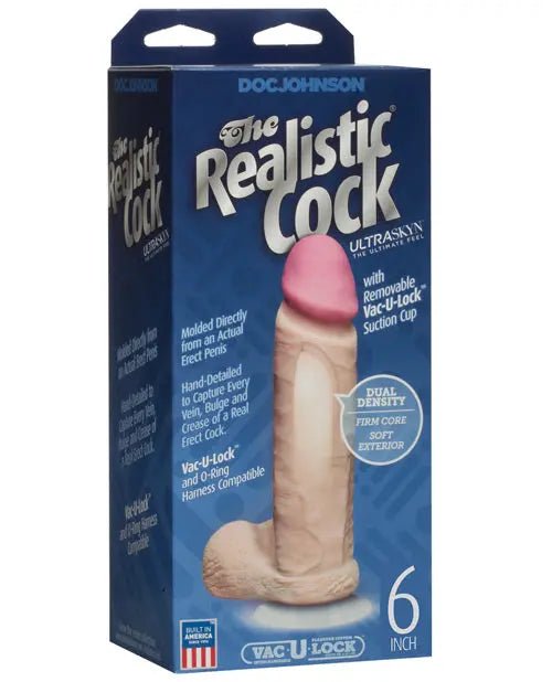 Realistic Ultraskyn Cock with Balls - Dildo Doc Johnson's