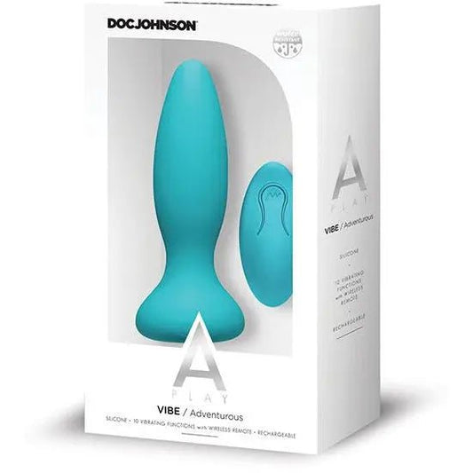 Rechargeable Silicone Adventurous Vibrating Anal Plug with Remote Doc Johnson's