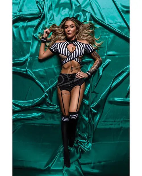 Role Play Risque Referee 6 pc Set - Role Play Lingerie BodyZone