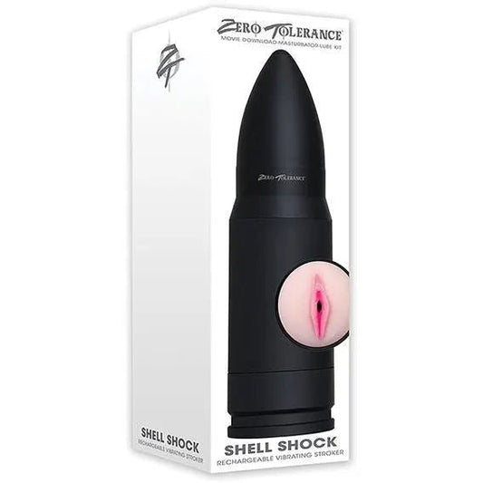 Shell Shock Rechargeable Vibrating Male Stroker Zero Tolerance