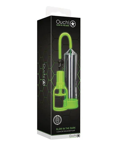 Shots Ouch Comfort Beginner Penis Pump - Glow in the Dark Ouch