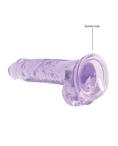 Shots RealRock Realistic Crystal Clear Dildo with Balls Shots
