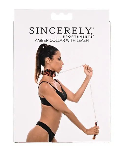 Sincerely Amber Collar & Leash Sportsheets International