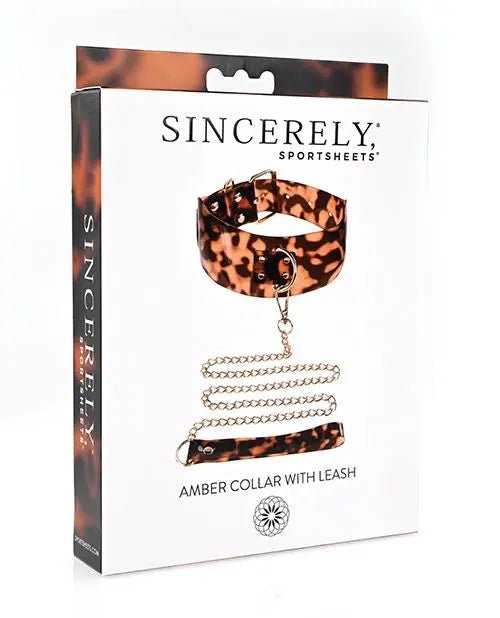 Sincerely Amber Collar & Leash Sportsheets International